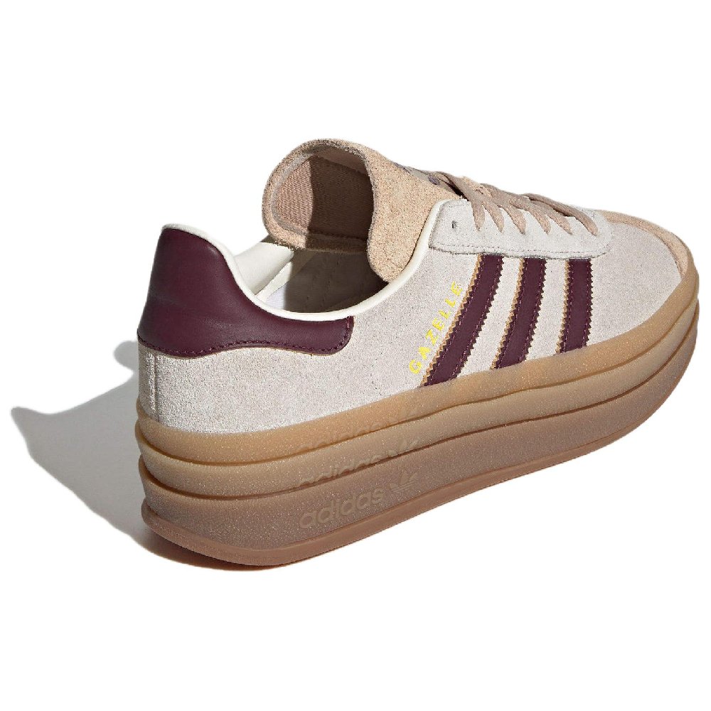 Adidas Gazelle Bold Cream White Maroon Women's