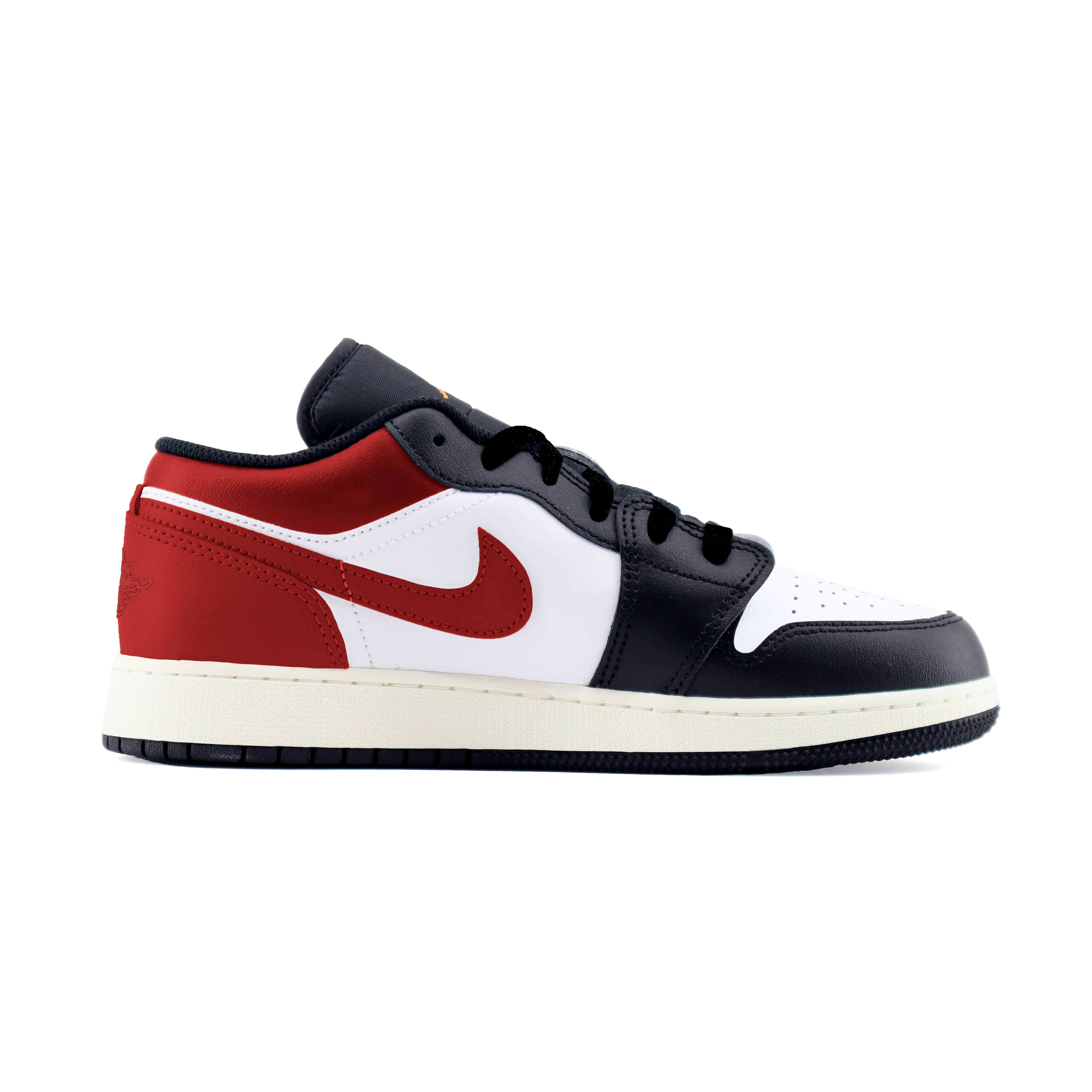 Jordan Air Jordan 1 LOW Abrasion Resistant Low top Vintage Basketball Shoes Unisex Black Red