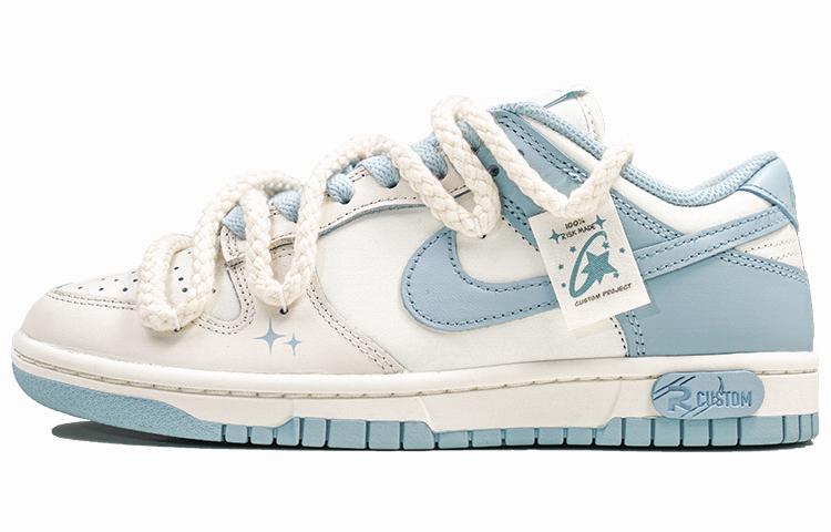 Nike Dunk Low Low-Top Skateboard Shoes Women's Milk Blue