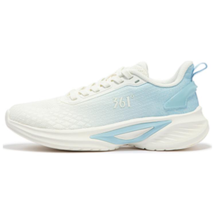 361° Cushioning Wear-Resistant Low-Top Casual Running Shoes Women's White Blue