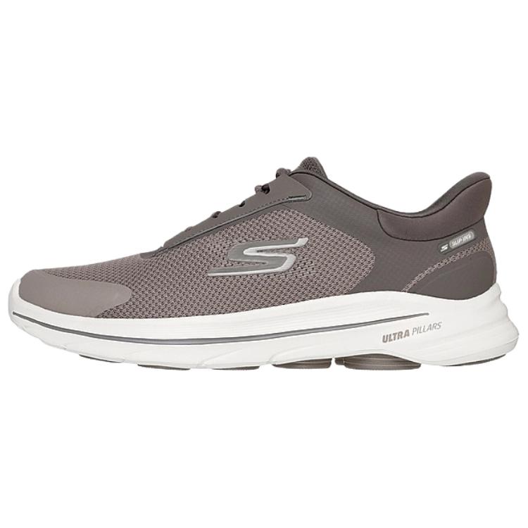 Skechers Go Walk 8 Breathable Low top Casual Shoes Men's Brown White