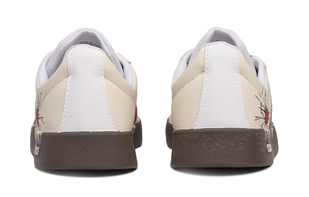 Adidas Neo VL Court 2.0 Beloved Box Slip Resistant Low Top Skateboard Shoes Unisex Beige Red