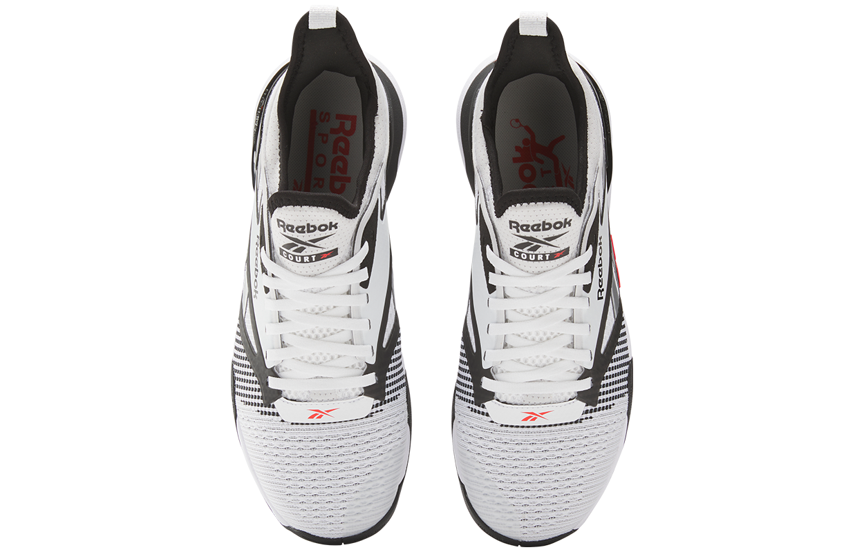 Reebok Nano Court Black White Energy Red купить в интернет-магазине Yoocart с быстрой доставкой по России.