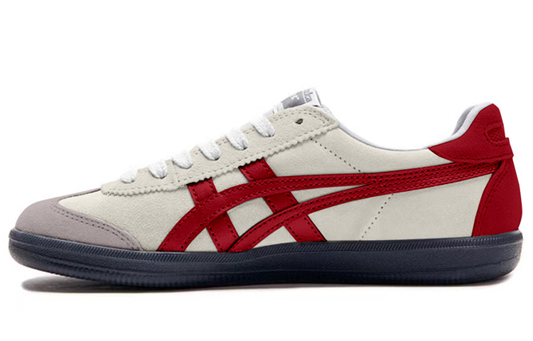 Onitsuka Tiger Tokuten Low Top Skateboard Shoes Unisex Red Beige Gray