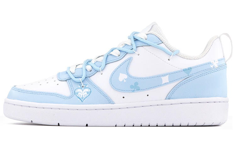Nike Court Borough Series Low Low-Top Skateboard Shoes Women's Blue White