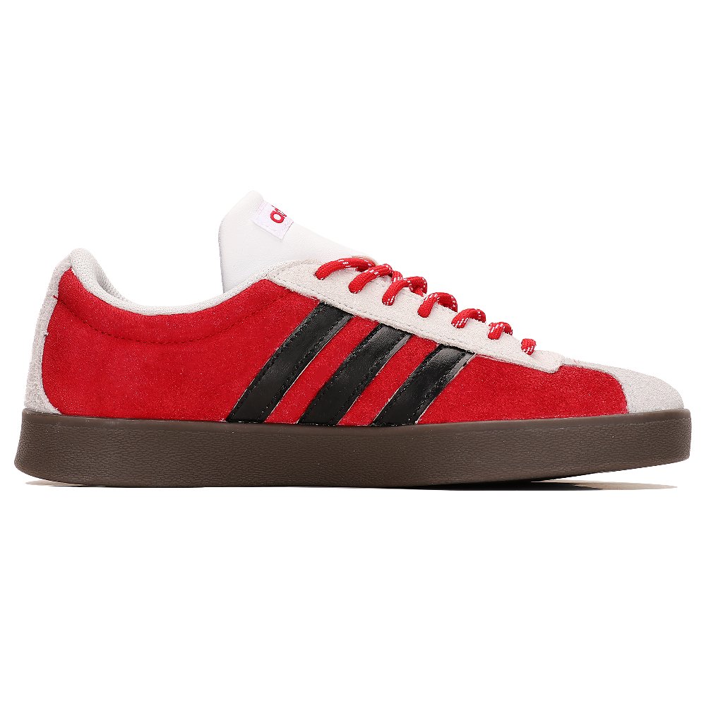 Adidas Neo VL Court Lifestyle Anti Slip Wear Resistant Low Top Skateboard Shoes Unisex Red Black