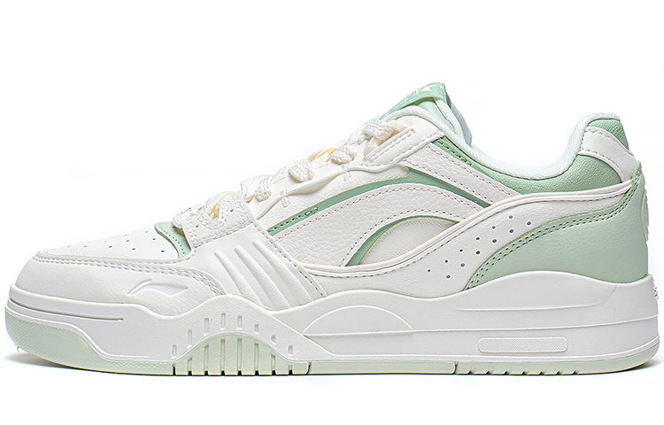 LiNing Yuebai Cushioning Anti-Slip And Wear-Resistant Low-Top Sports Casual Shoes Women's White Green