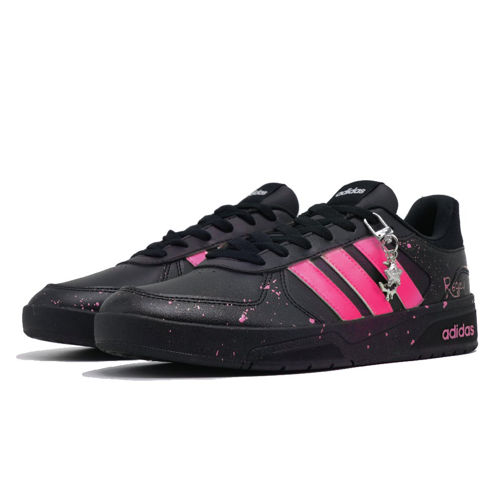Adidas Neo Courtbeat Scarlet Shadow Skip Shock Absorbers Low Top Skateboard Shoes Unisex Rose Red
