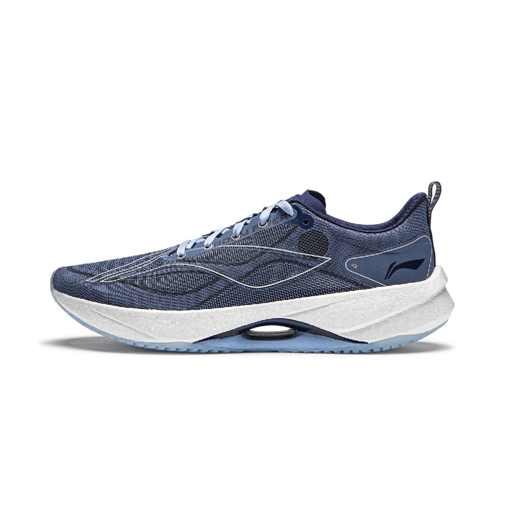 LiNing Super Light 21 Slip Resistant And Breathable Low top Running Shoes Men's Butterfly Wing Blue