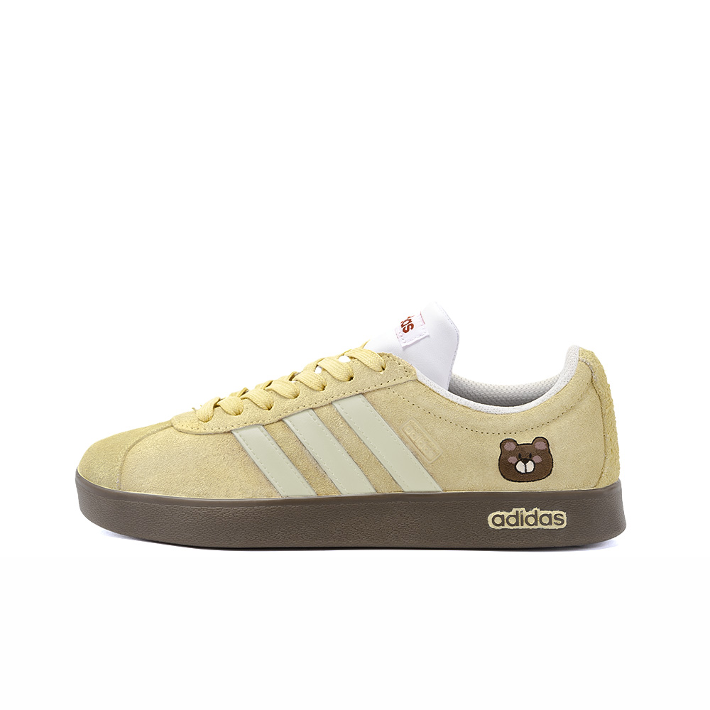 Adidas Neo Vl Court Egg Fried Rice, Amber Low Top Skateboard Shoes Unisex Yellow