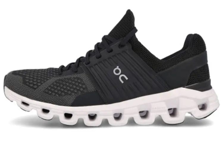 On Running Cloudswift Black Rock White Women's