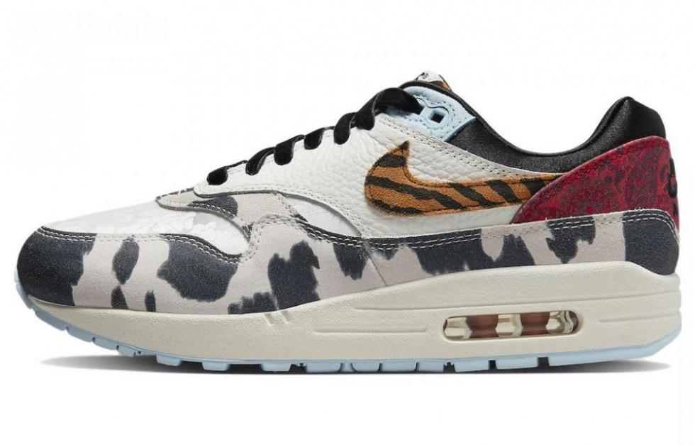 Nike Air Max 1 '87 'Great Indoors Tiger Swoosh Cow Print' Women's