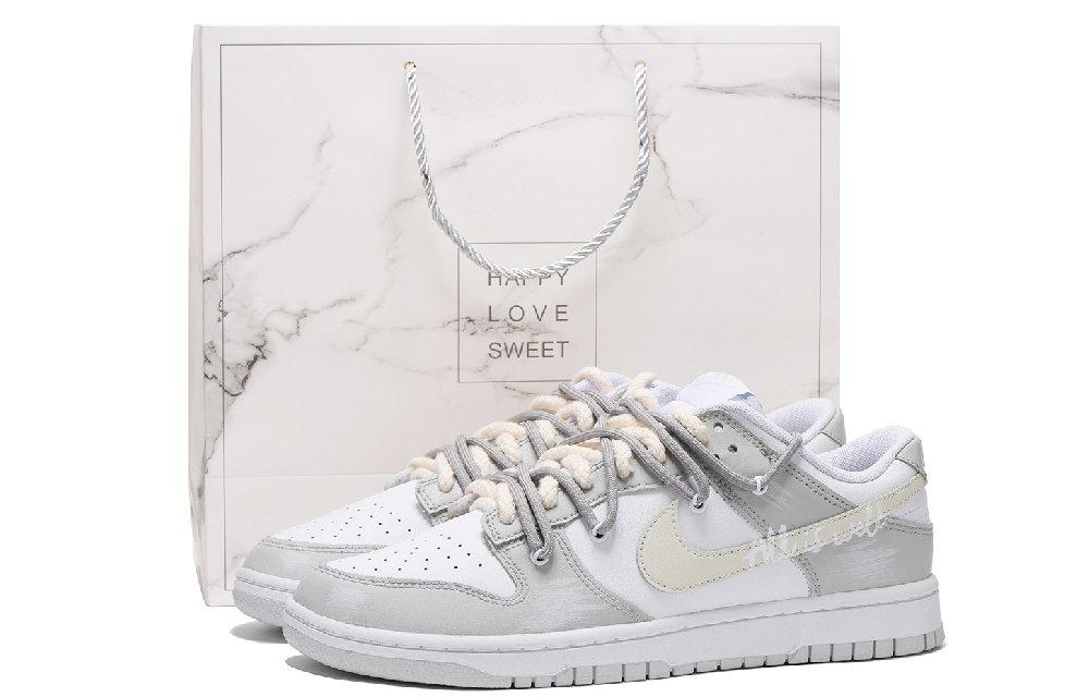 Nike Dunk Coverage Slip Resistant Impact Resistance Wear Resistant Low Top Skateboard Shoes Men's Gray