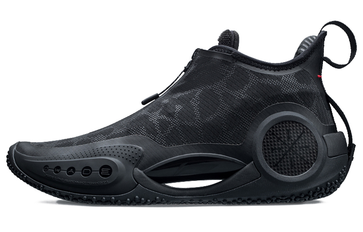 LINING WOW 9 Basketball Shoes Men Mid Top Black