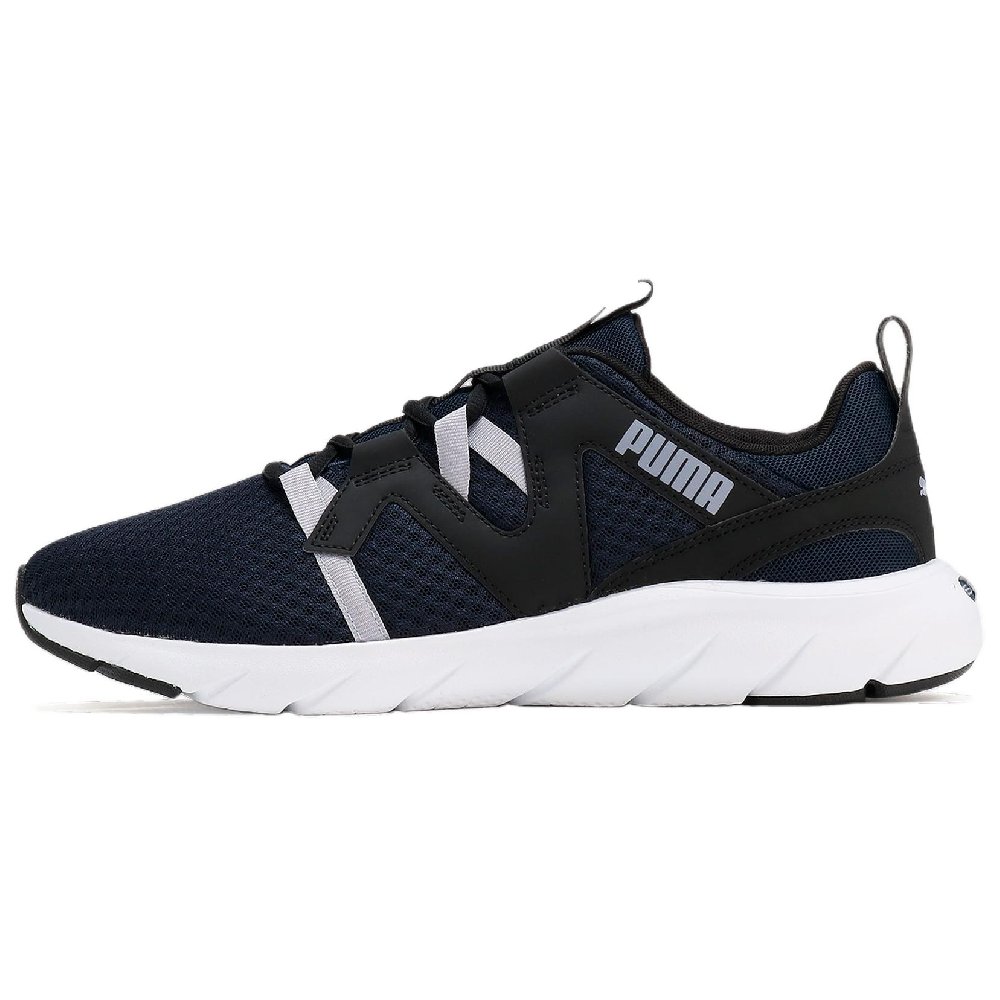 PUMA Softride Anti Slip Wear Resistant Low Top Casual Running Shoes Unisex Black Gray