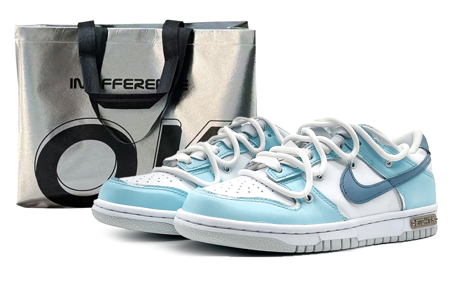 Nike EIGHT% Blue Bell Slip Resistant Shock Absorbers With Abrasion Resistant Properties Low top Skateboard Shoes Men's