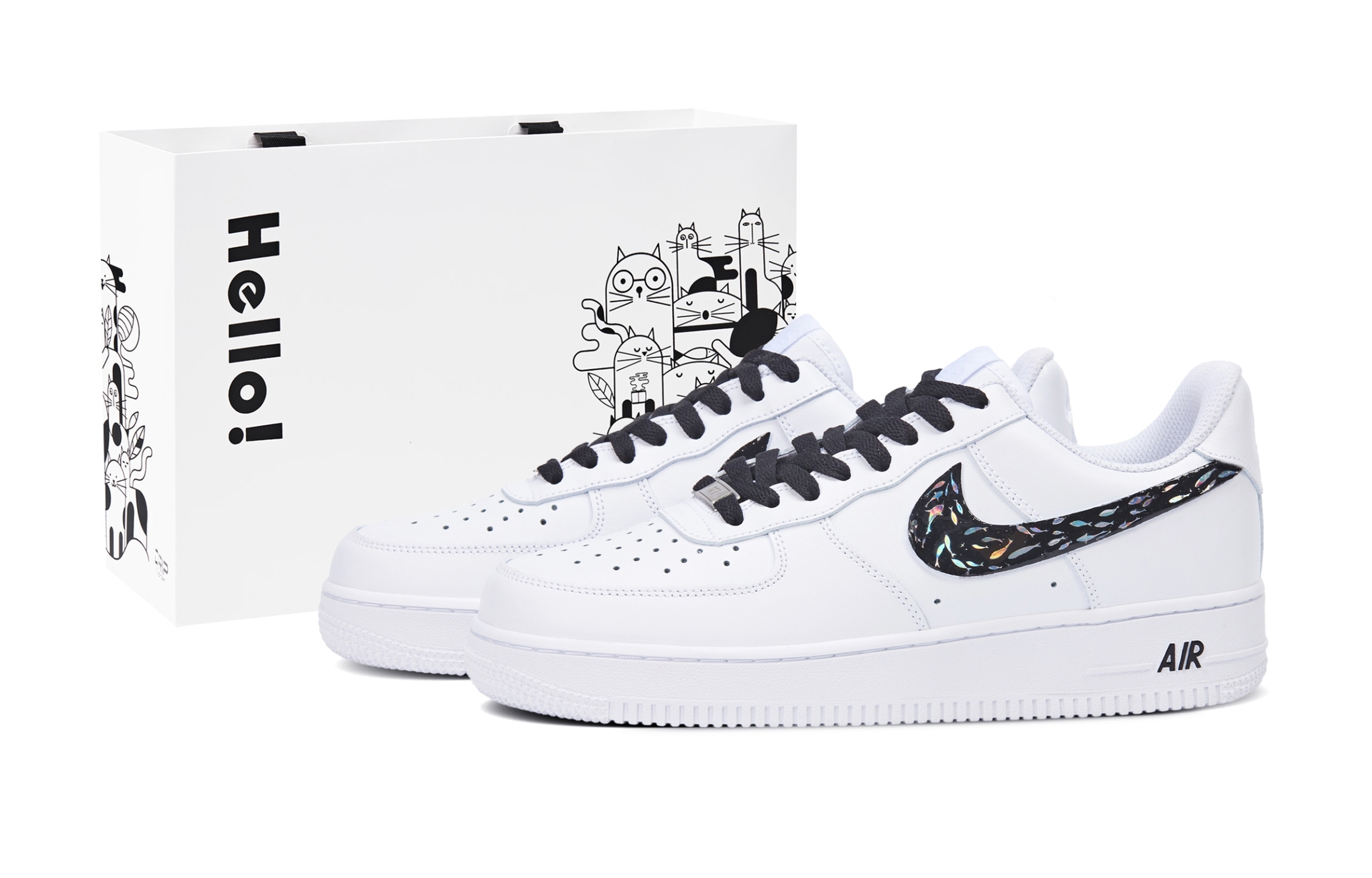 Nike Air Force 1 Abrasion Resistant Low top Skateboard Shoes Unisex White