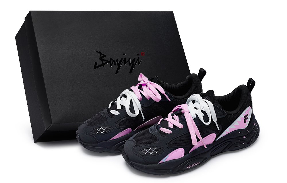 FILA Mars 2 Mars 2.0 811 Production Tide Pink Special Shoe Box Low-Top Casual Shoes Men's Black Pink White