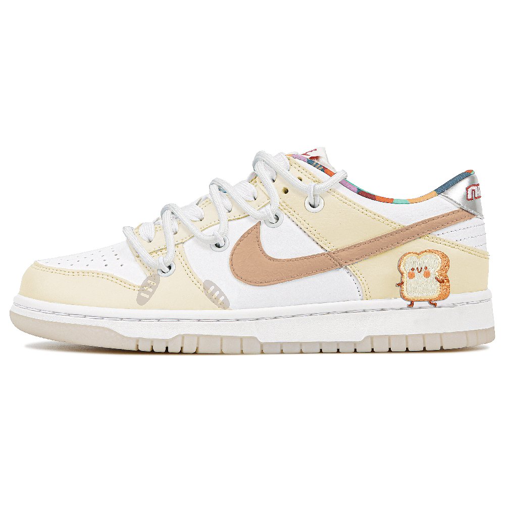 Nike Dunk Puffy Doll Durable Breathable Low-Top Skateboard Shoes GS Yellow White