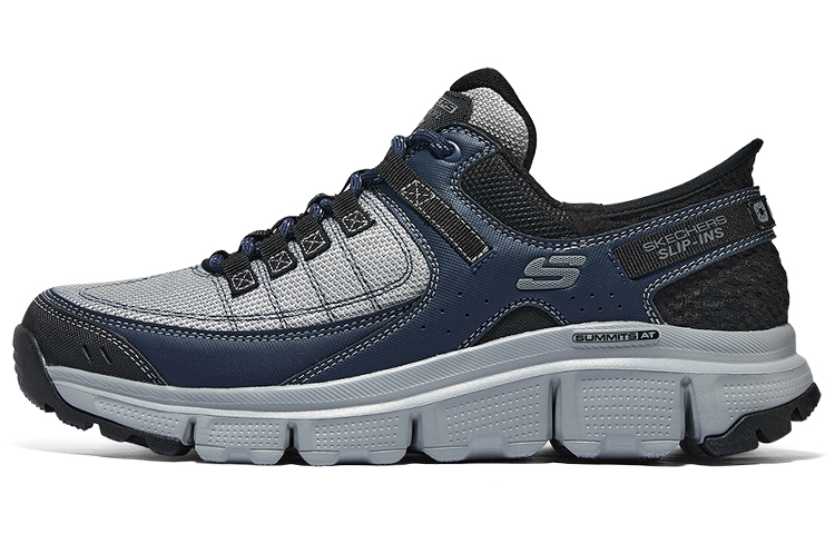 Skechers Hands Free Slip-Ins Cushioning Wear-Resistant Low-Top Outdoor Shoes Men's Gray Blue