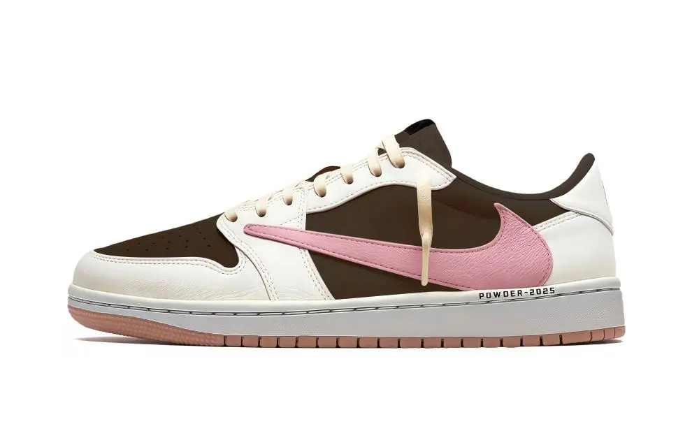 Travis Scott X Jordan Air Jordan 1 Vintage Basketball Shoes Unisex Low top White