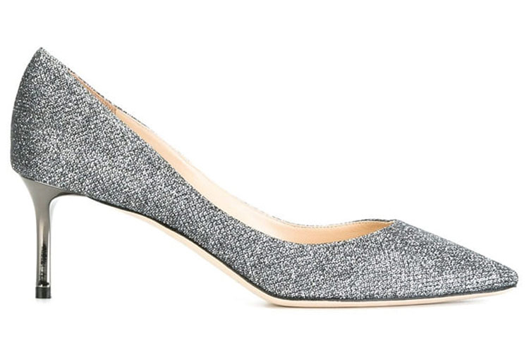 Jimmy Choo ROMY Slim Heel High Heels 6cm Women's Gray