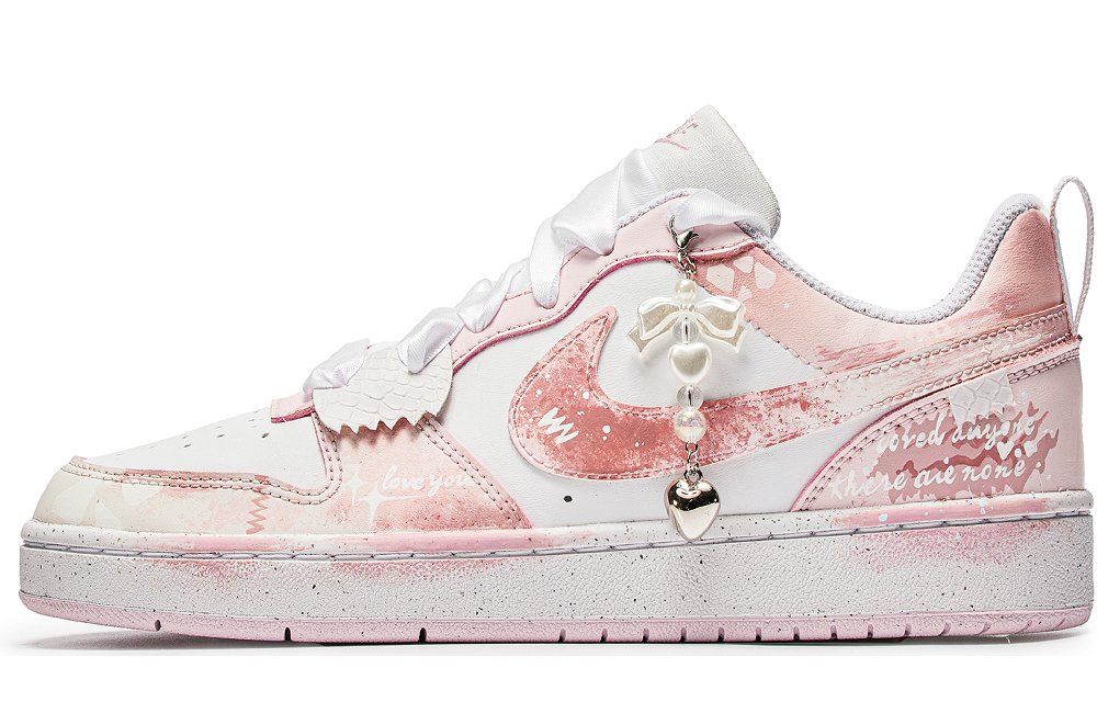 Nike Court Borough Slip-Resistant Low-Top Skateboard Shoes Women's Pink