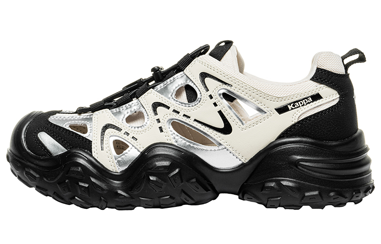 Kappa Grip Height Increasing Beach Sandals Women's Black White