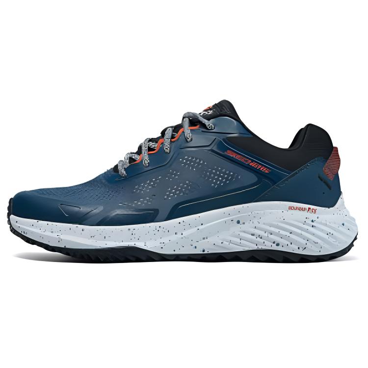 Skechers Bounder Cushioned Slip-Resistant Low-Top Casual Running Shoes Men's Marine Blue