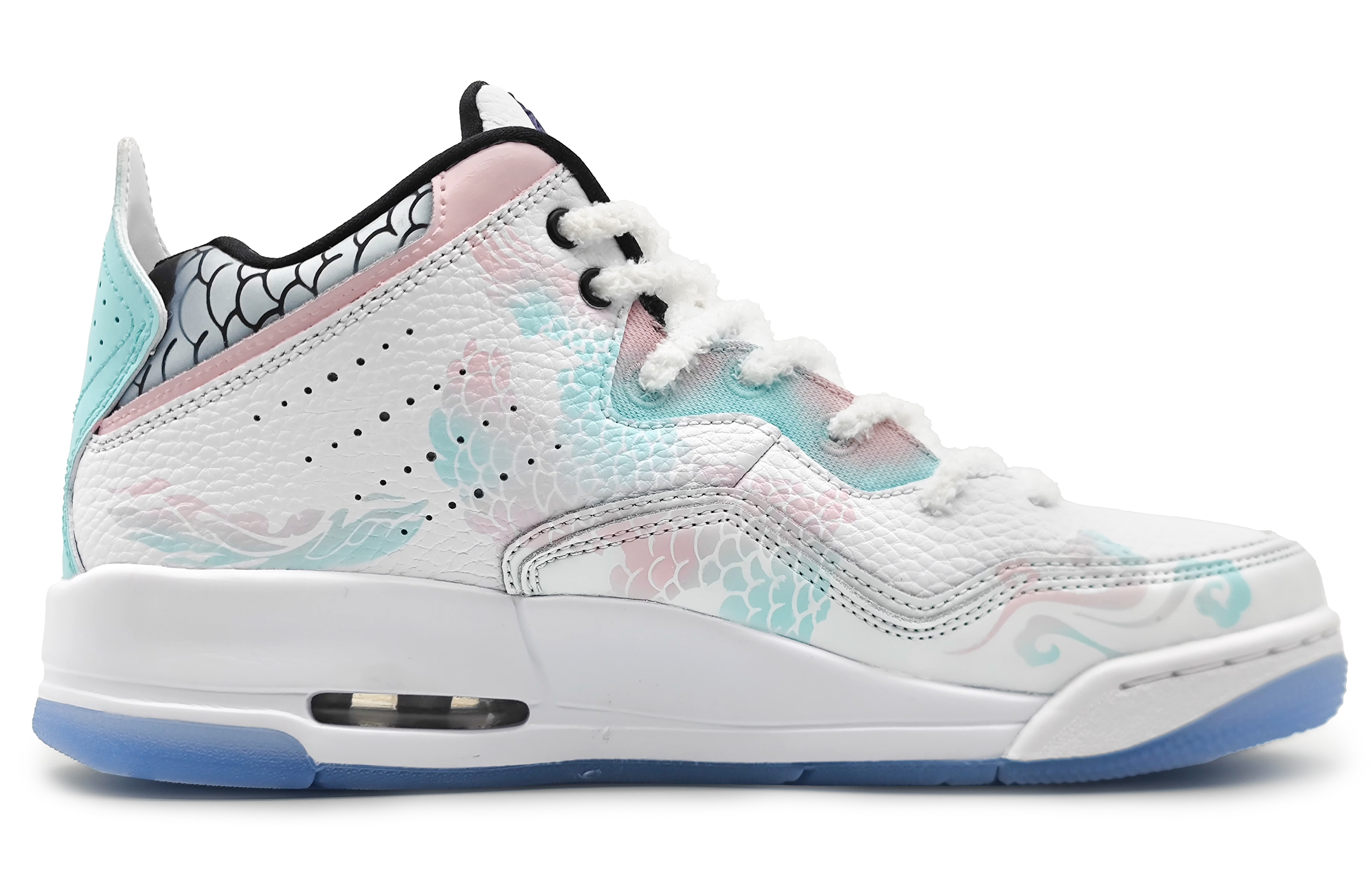 Jordan Courtside 23 Mid Top Vintage Basketball Shoes Men's Pink Cyan купить в интернет-магазине Yoocart с быстрой доставкой по России.