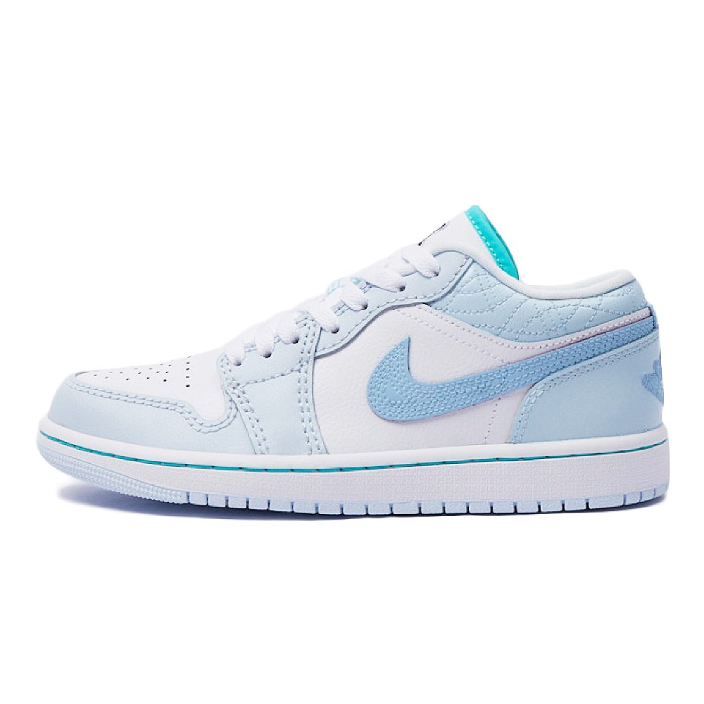Jordan Air Jordan 1 Low SE Cushioning Wear-Resistant Low-Top Vintage Basketball Shoes Women's Blue White