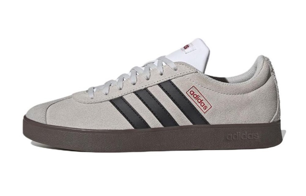 Adidas Neo Vl Court Classic Lifestyle Anti Slip Wear Resistant Low Top Skateboard Shoes Unisex Brown Black