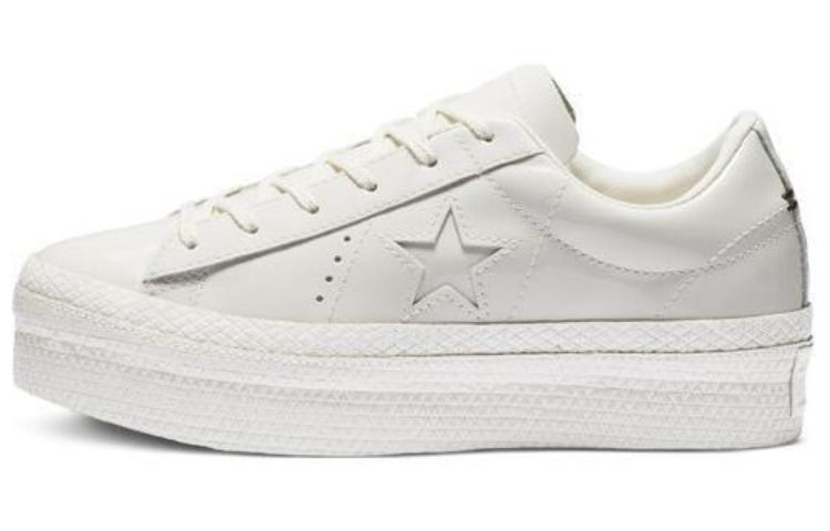 Converse Women's One Star Platform Low 'Vintage White' Women's