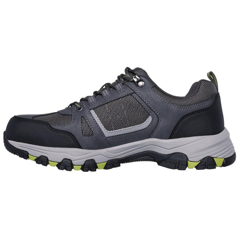 Skechers SKECHERS MENS USA Breathable Support Rebound Low-Top Outdoor Shoes Men's Gray Black
