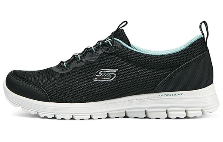 Skechers Cushioning Lightweight Low-Top Casual Shoes Women's Black White
