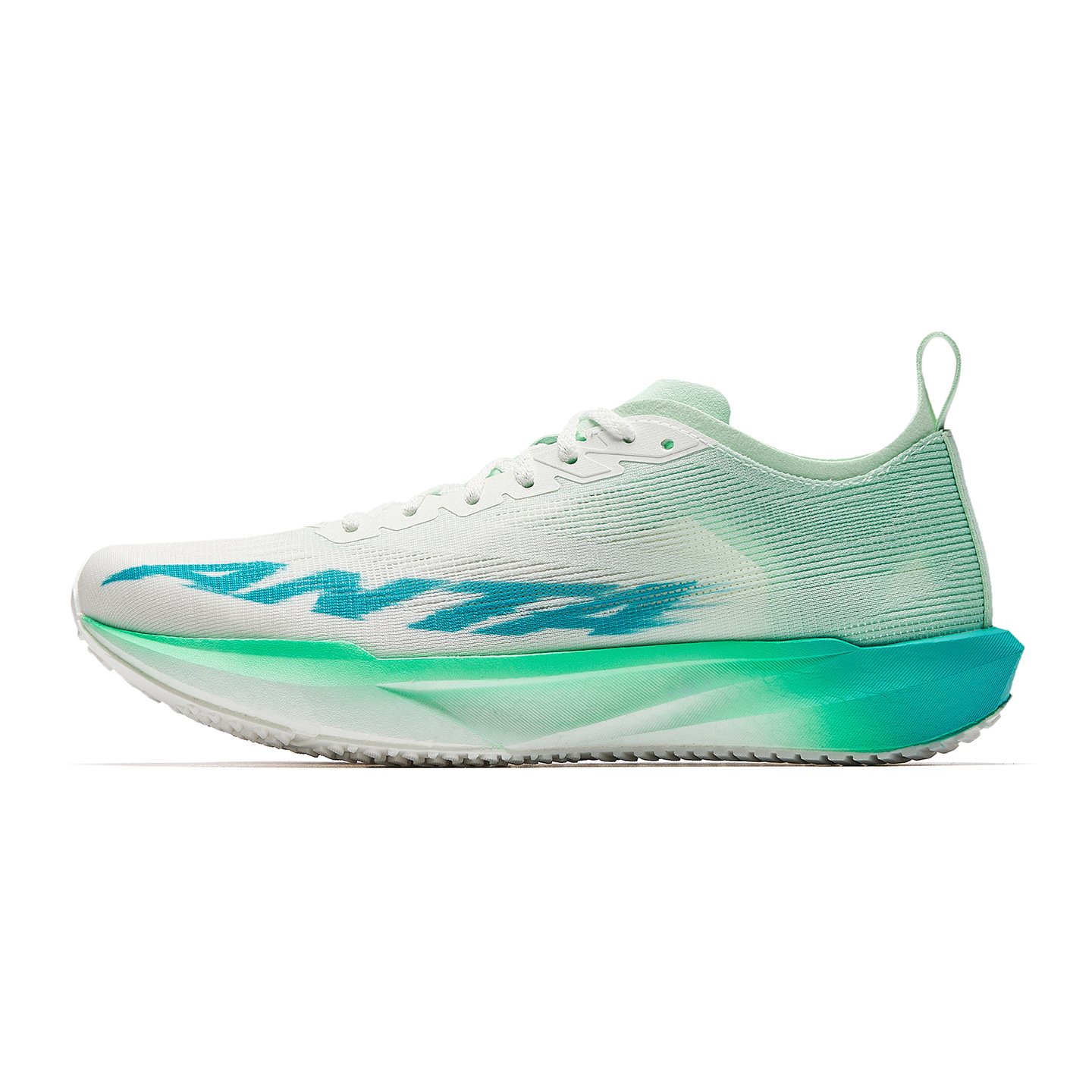 Anta Cushioning, Wear Resistant Low top Casual Running Shoes Women's White Green Blue