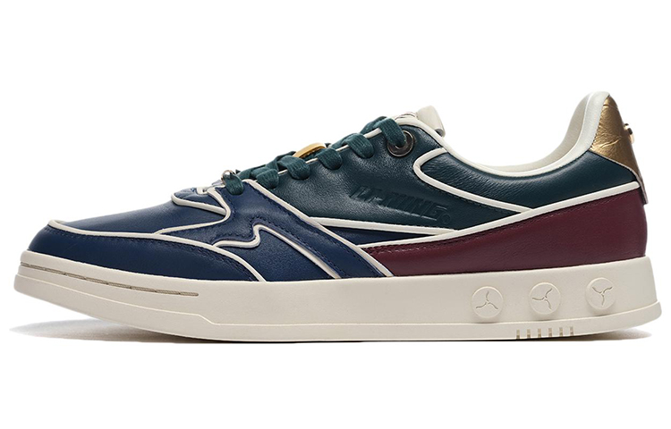 LI-NING 1990 Anti-Slip Wear-Resistant Low-Top Skateboard Shoes Men's Blue Red купить в интернет-магазине Yoocart с быстрой доставкой по России.