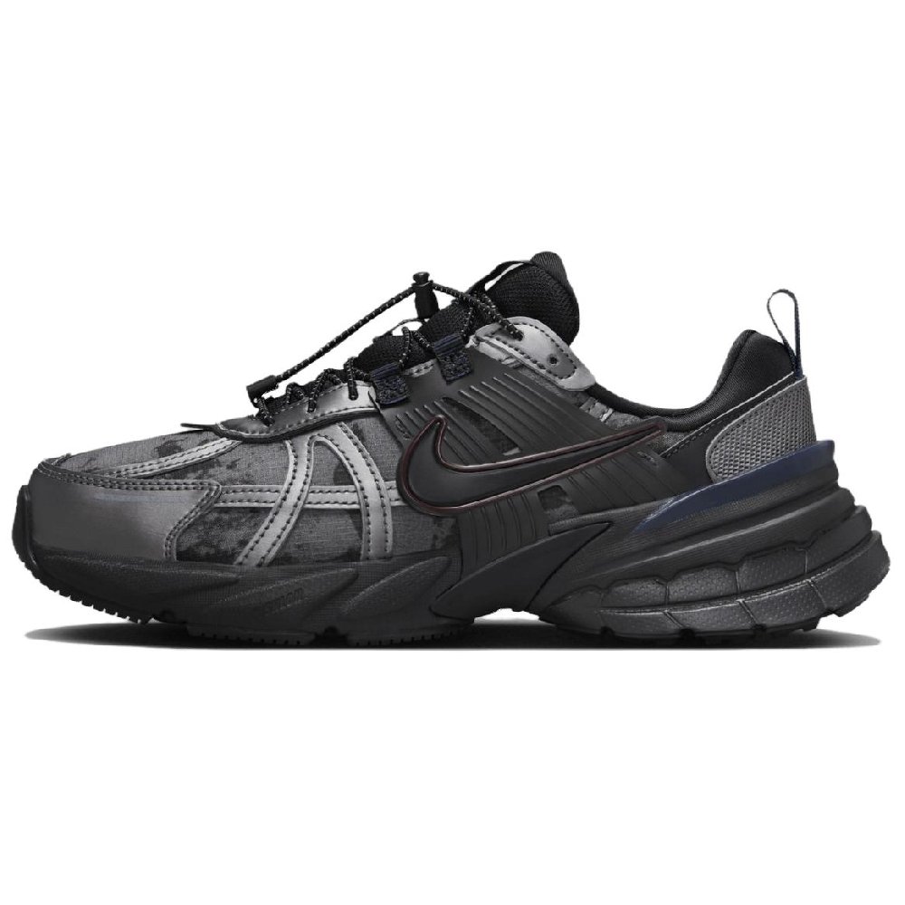 Nike V2K Run Metallic Dark Grey Burgundy Crush Women's