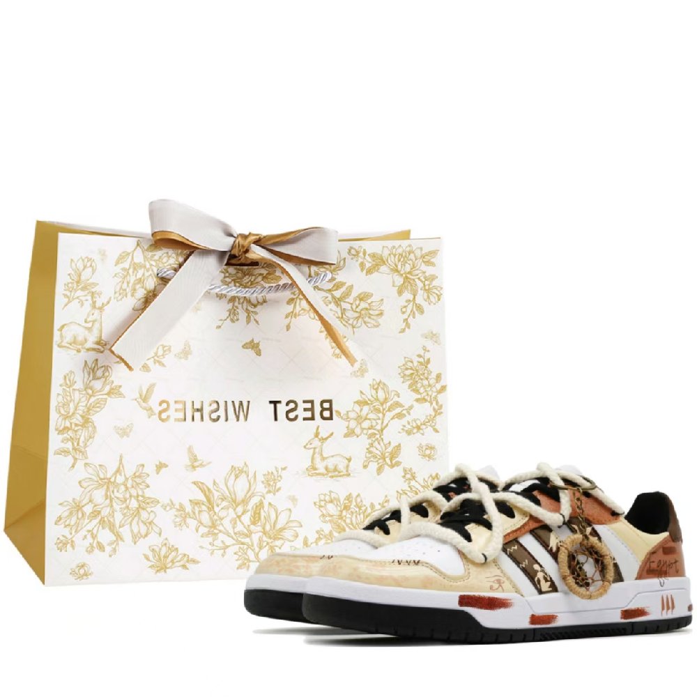 Adidas Neo Entrap Vintage Basketball Shoes Unisex Low Top Brown