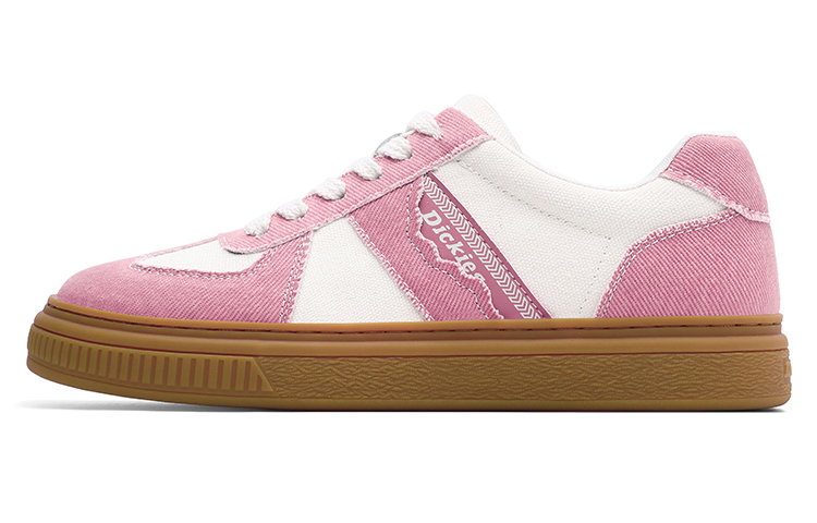 Dickies Anti-Slip Wear-Resistant Breathable Lightweight Low-Top Canvas Shoes Women's Beige Pink