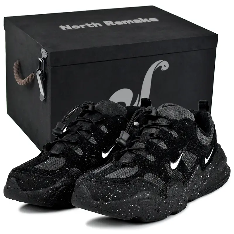 Nike Tech Hera Abrasion Resistant Low top Casual Shoes Unisex Black