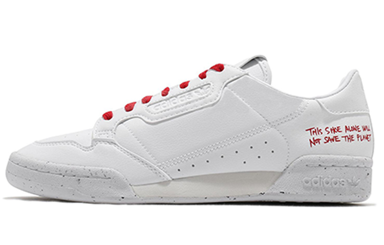 Adidas Originals Continental 80 Clean Classics White Scarlet