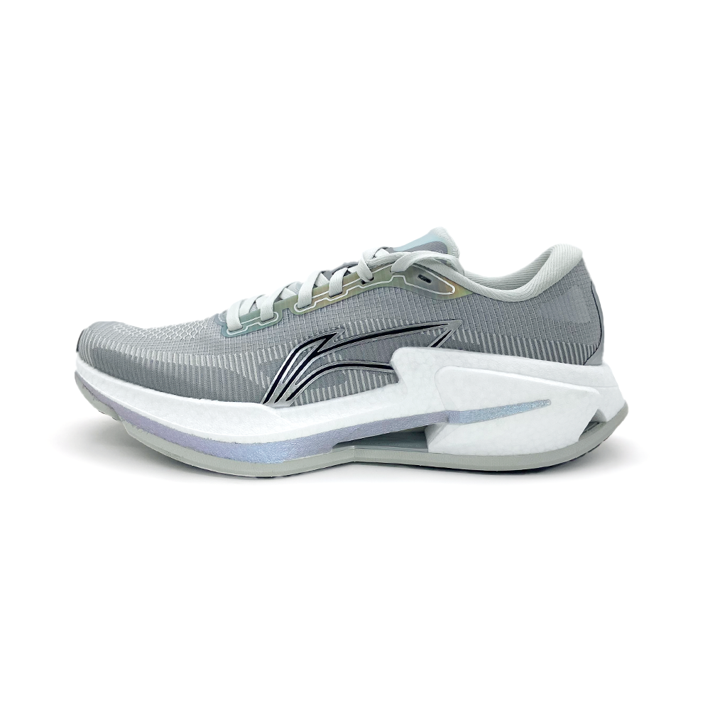 LiNing Liuliu 8 Cushioned Slip-Resistant Abrasion-Resistant Low-Top Running Shoes Men's White Gray