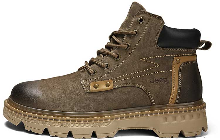Jeep Martin Boots Men Khaki