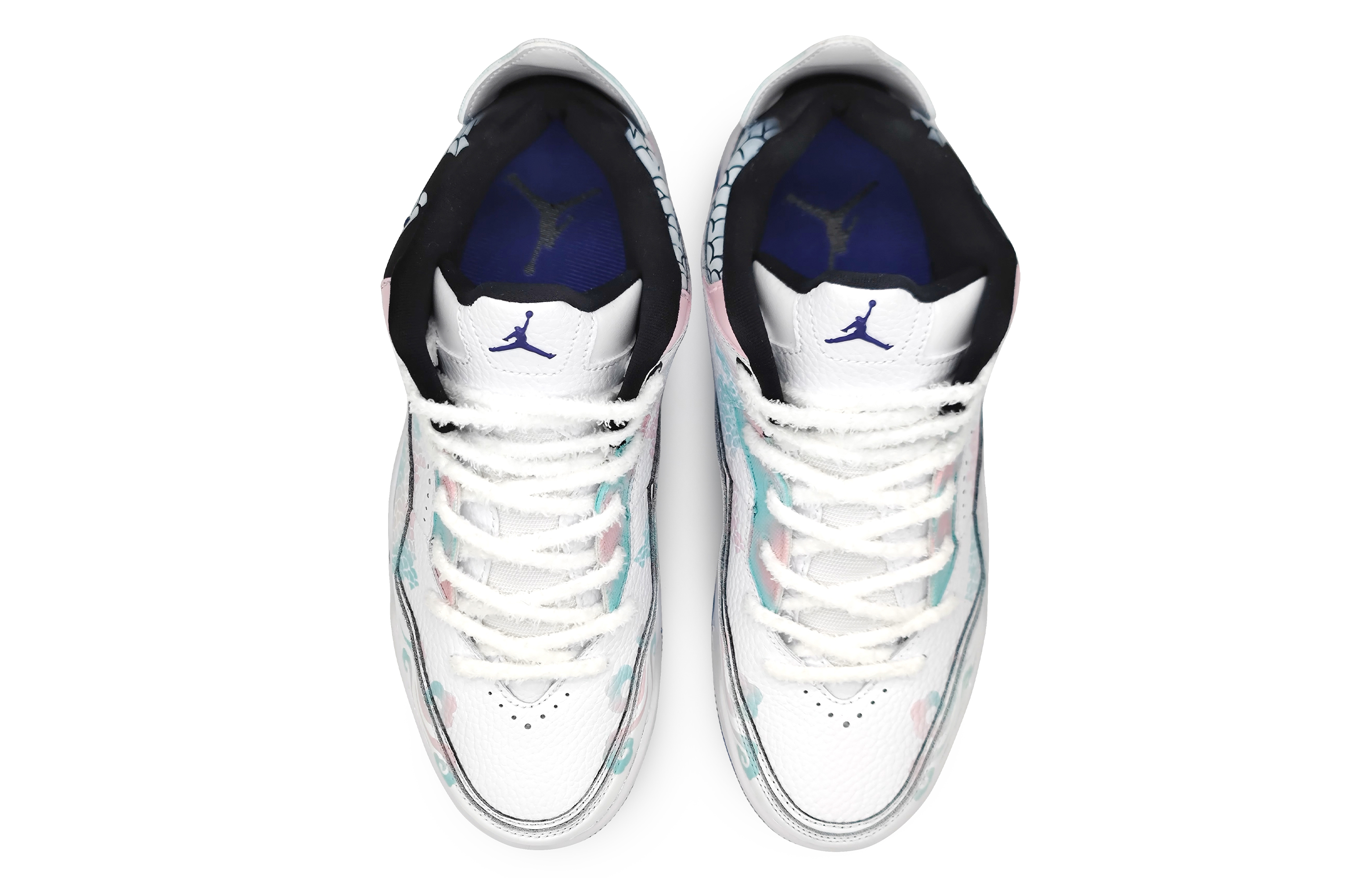 Jordan Courtside 23 Mid Top Vintage Basketball Shoes Men's Pink Cyan купить в интернет-магазине Yoocart с быстрой доставкой по России.