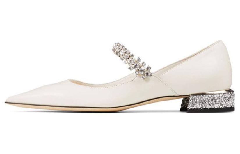 Jimmy Choo Bing Crystal-strap Ballerina Shoes