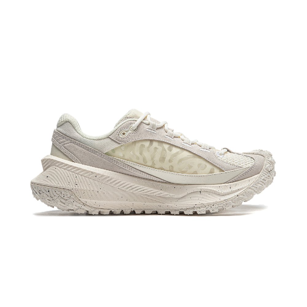 LiNing Cushioning Wear-Resistant Low-Top Running Shoes Unisex Ecru