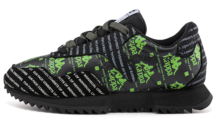 Kappa Durable Breathable Low-Top Casual Shoes Unisex Black
