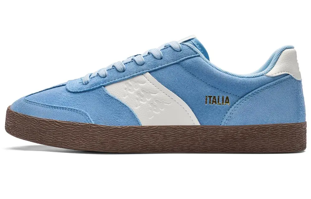 Kappa Back to Back Anti Slip Wear Resistant Low Top German Army Trainers Unisex Product Moon Blue Classic White