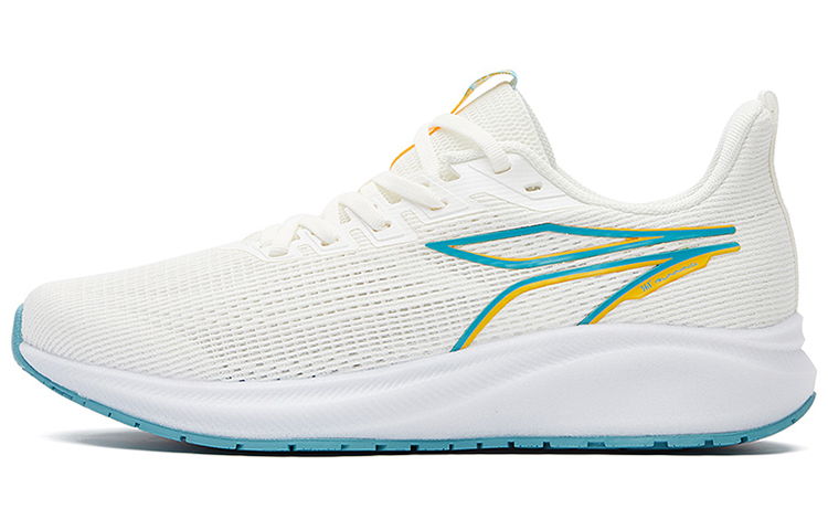 361° Breathable Wear-Resistant Slip-Resistant Low-Top Running Shoes Men's White Green